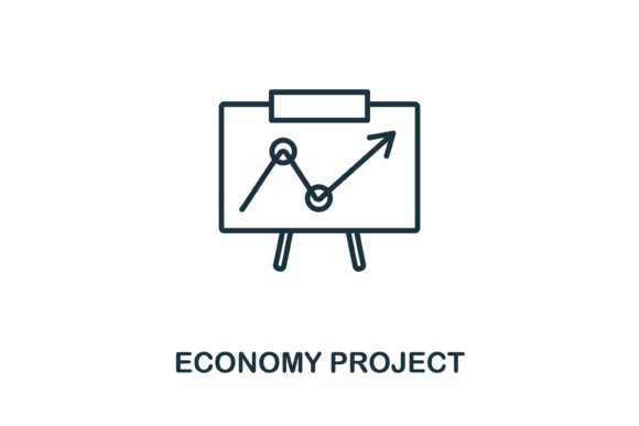 Economy Project Icon: Streamlining Business Visuals