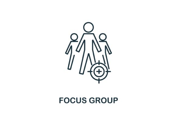 Evaluating the Focus Group Icon for Professional Digital Marketing Assets