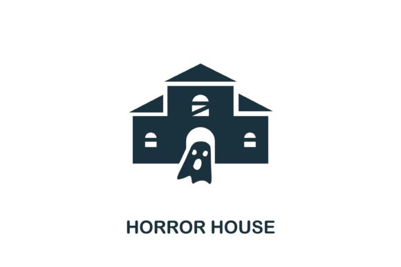 Evaluating the Monochrome Horror House Icon for Professional Web Design and Infographics