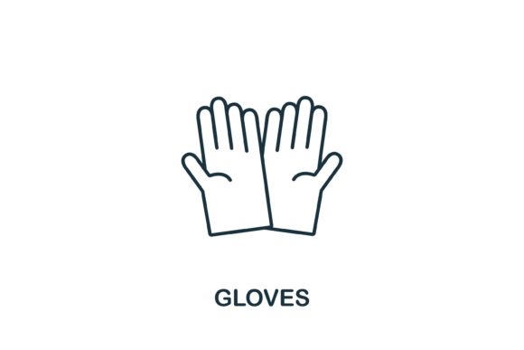 Gloves Icon: Clean Design Asset