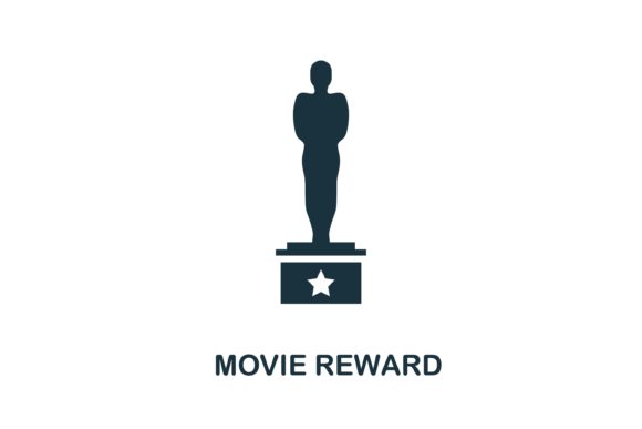 Movie Reward Icon: Cinema Graphics for Web