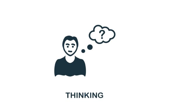 Thinking Icon: A Versatile Vector for Creative Projects